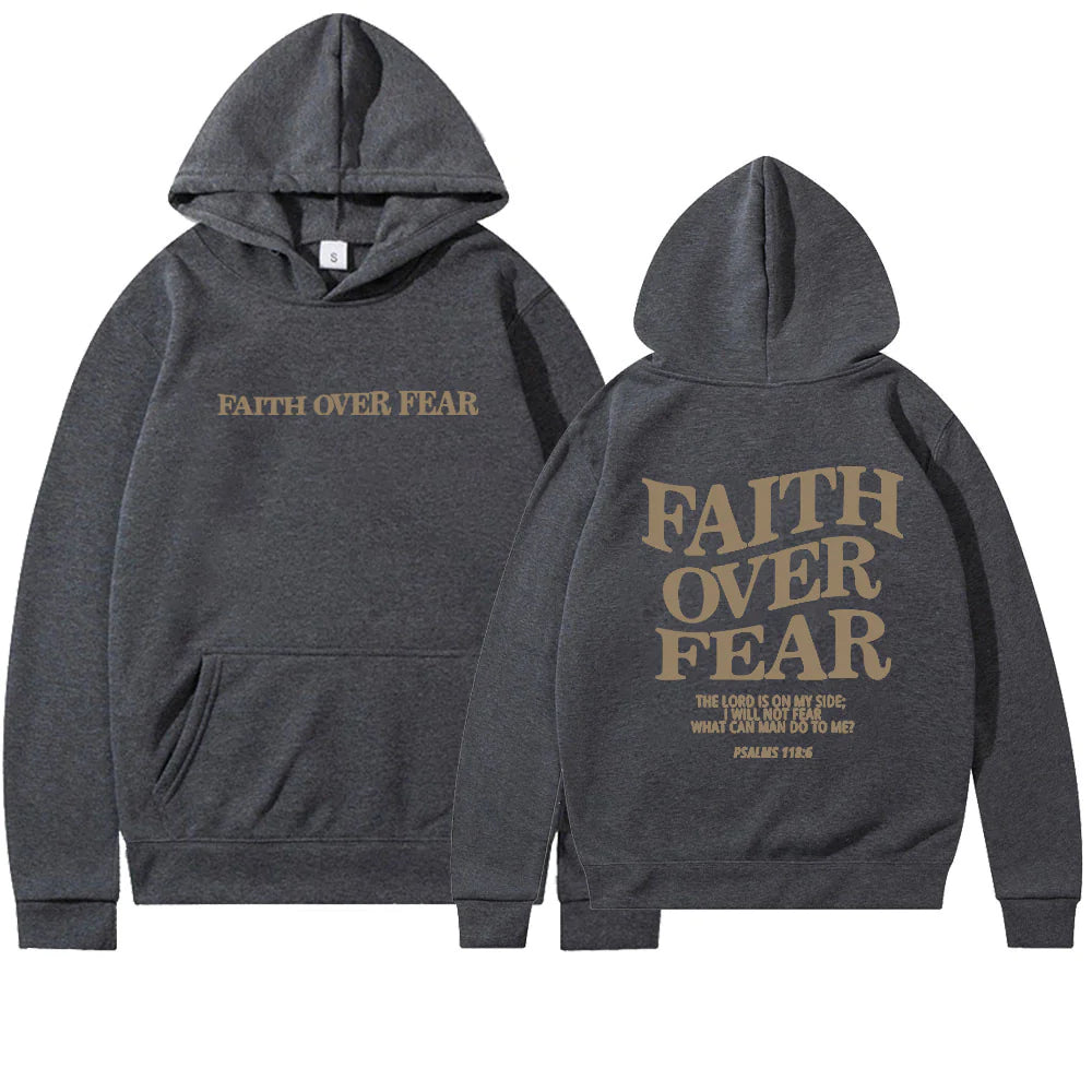 Faith Over Fear Christian Hoodie Body Blood